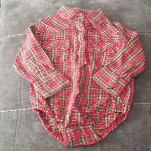 Wrangler Girls Western Shirt 12 Months